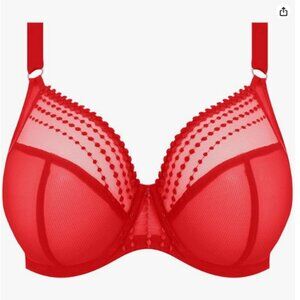 Elomi Women's Plus Size Matilda Underwire Plunge Bra Haute Red 46DD